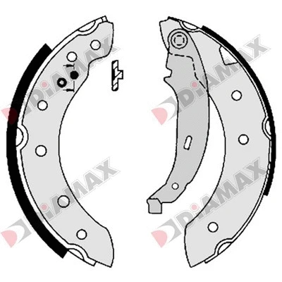 Jeu de mâchoires de frein DIAMAX N01004