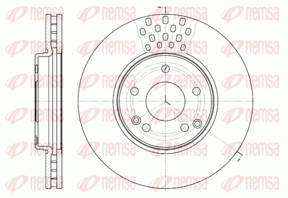Disque de frein REMSA 61225.10