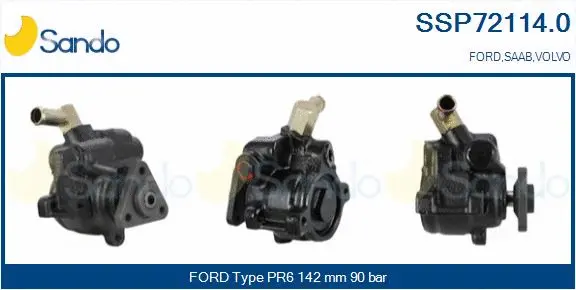 Pompe hydraulique, direction SANDO SSP72114.0