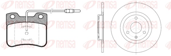 Kit de freins, frein à disques REMSA 8247.00