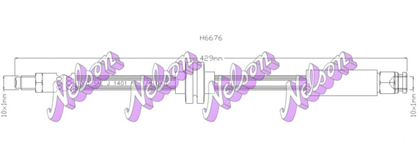 Flexible de frein KAWE H6676