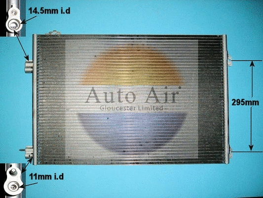 Condenseur, climatisation AUTO AIR GLOUCESTER 16-1071