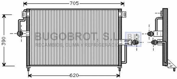 Condenseur, climatisation BUGOBROT 62-OL5227