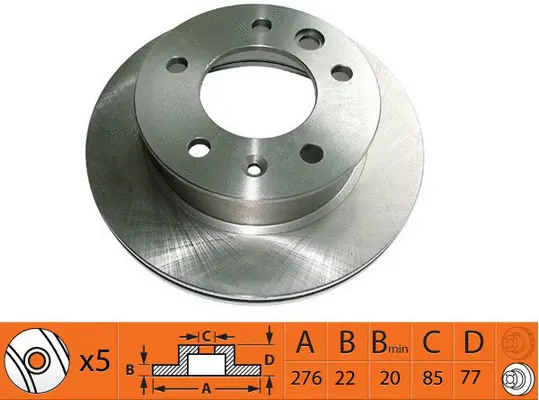 Disque de frein SB BR31128T