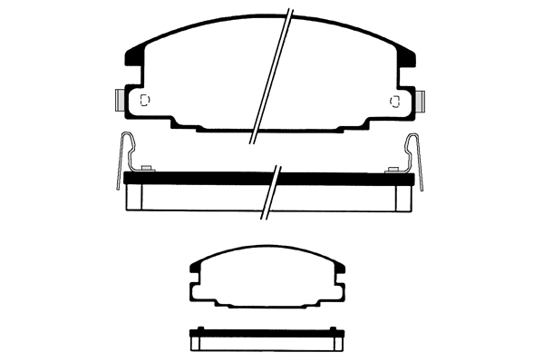 Kit de plaquettes de frein, frein à disque Technika 01295