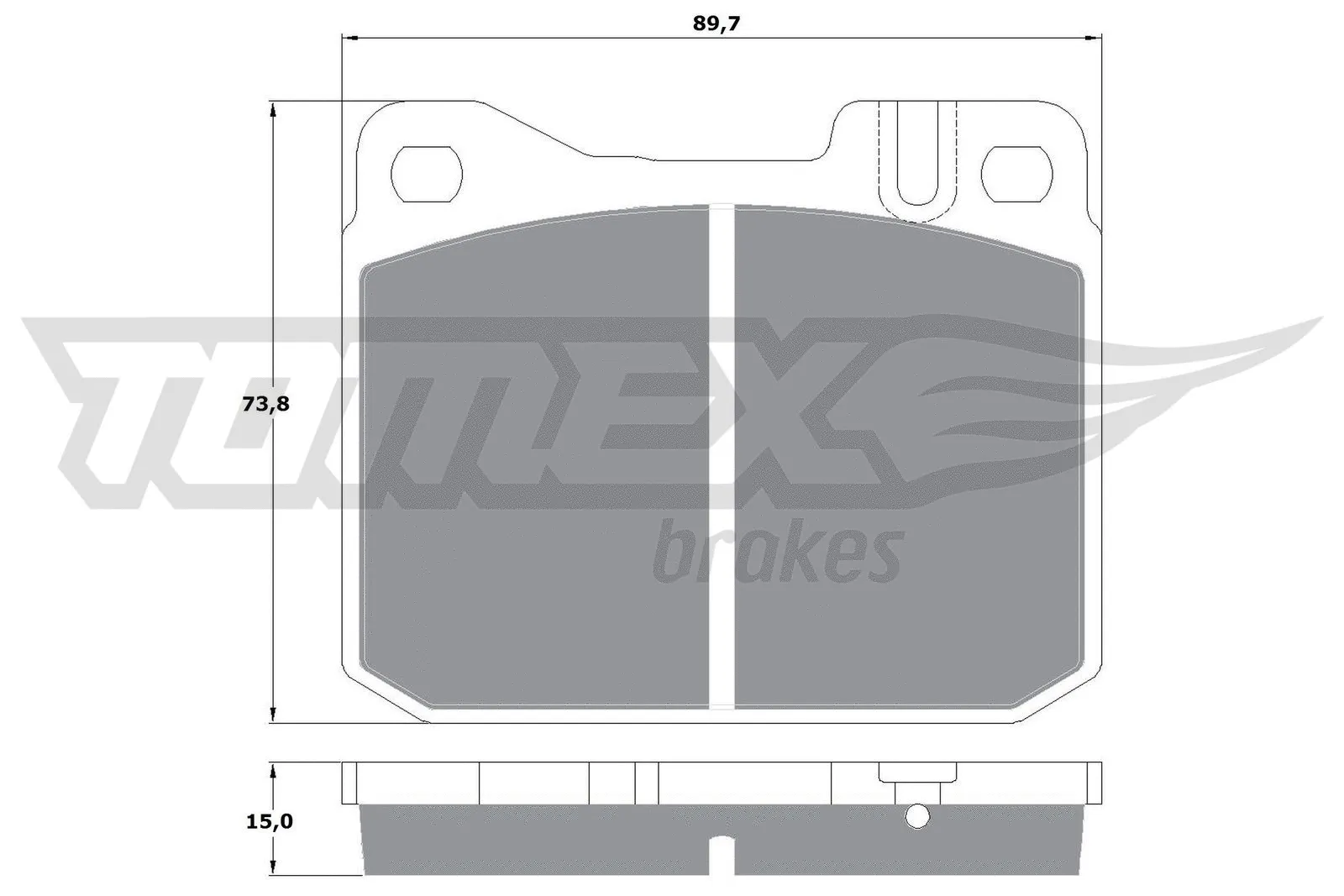 Kit de plaquettes de frein, frein à disque TOMEX Brakes TX 10-22
