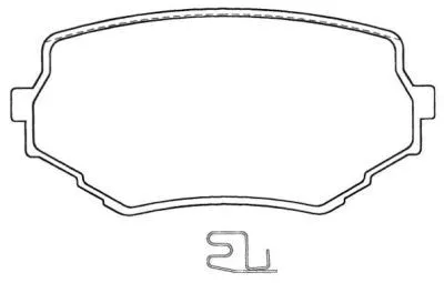 Kit de plaquettes de frein, frein à disque AISIN ASN-2034