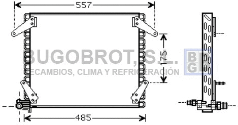 Condenseur, climatisation BUGOBROT 62-DN5272