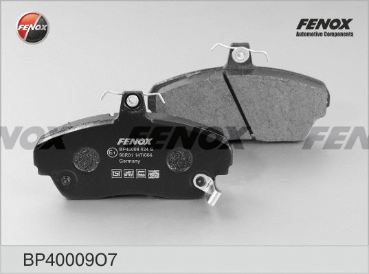 Kit de plaquettes de frein, frein à disque FENOX BP40009O7