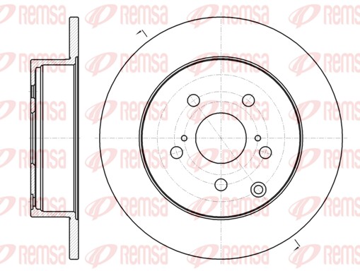 Disque de frein REMSA 61350.00