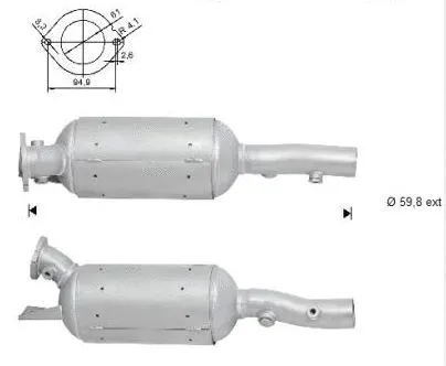 Filtre à particules / à suie, échappement VEGAZ GmbH RK-329SIC