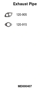 Tuyau d'échappement FA1 MD000407