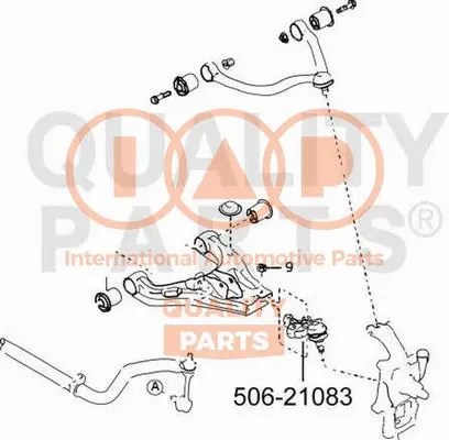 Rotule de suspension IAP QUALITY PARTS 506-21083