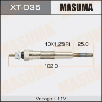 Bougie de préchauffage MASUMA XT-035