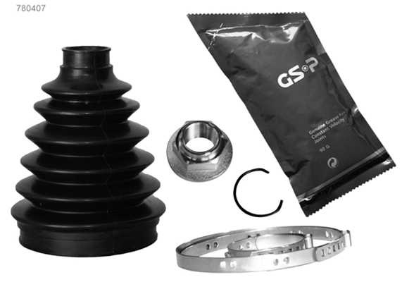 Jeu de joints-soufflets, arbre de commande GSP-BR 780407