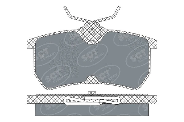 Kit de plaquettes de frein, frein à disque SCT - MANNOL SP 306 PR