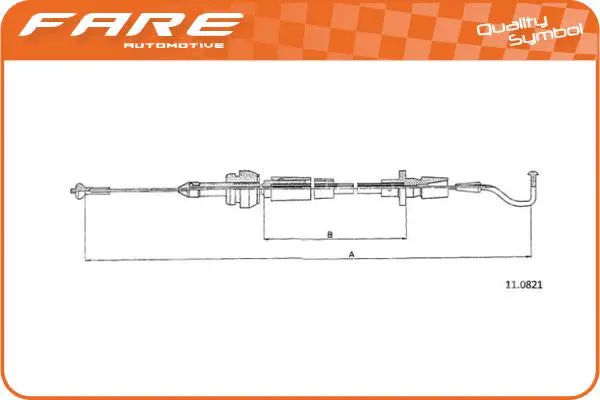 Câble d'accélération FARE-CO 26006