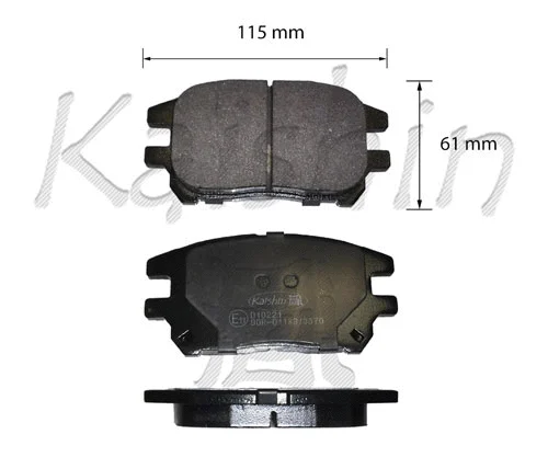 Kit de plaquettes de frein, frein à disque KAISHIN FK10221