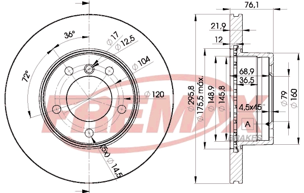 Disque de frein FREMAX BD-4839