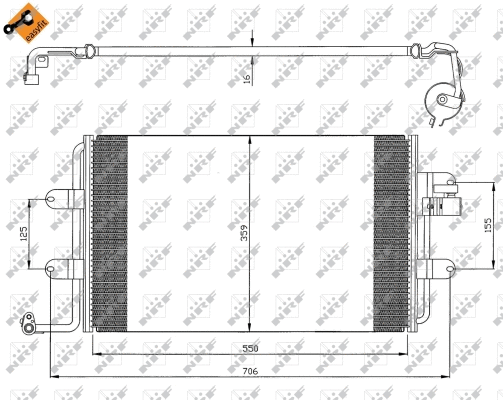 Condenseur, climatisation NRF 35300