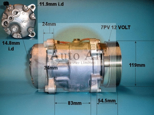 Compresseur, climatisation AUTO AIR GLOUCESTER 14-1102