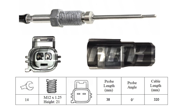 Capteur, température des gaz LEMARK LXT424
