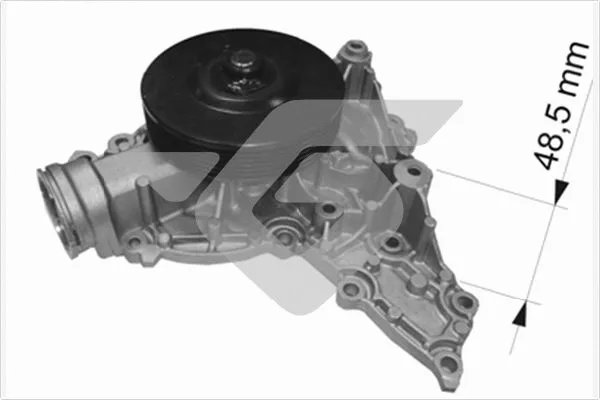 Pompe à eau, refroidissement du moteur HUTCHINSON WP276