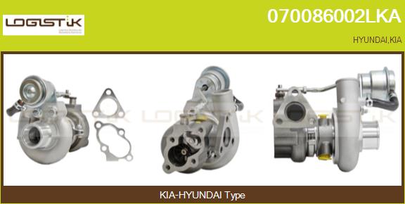 Turbocompresseur, suralimentation LGK 070086002LKA
