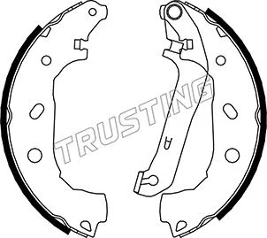 Jeu de mâchoires de frein TRUSTING 040.151