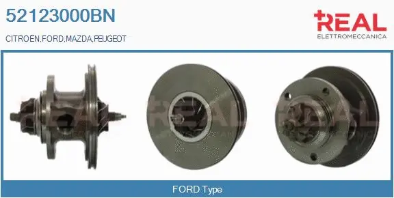 Groupe carter, turbocompresseur REAL 52123000BN