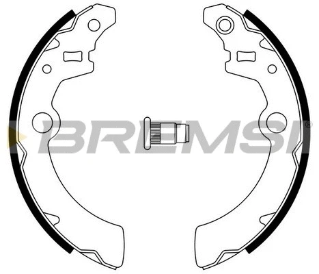 Jeu de mâchoires de frein BREMSI GF0918