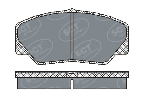 Kit de plaquettes de frein, frein à disque SCT - MANNOL SP 206 PR