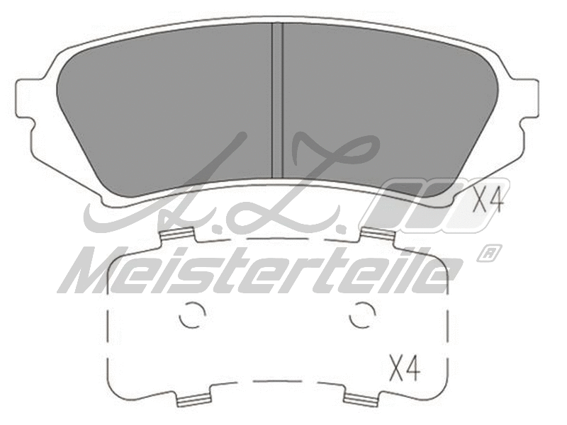 Kit de plaquettes de frein, frein à disque A.Z. Meisterteile AZMT-44-022-1700