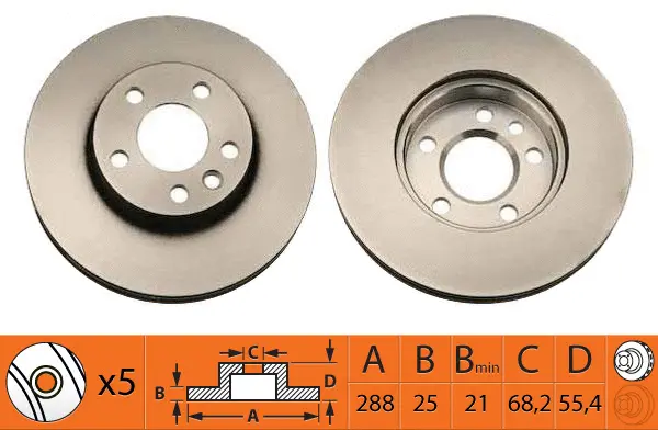 Disque de frein SB BR33119T