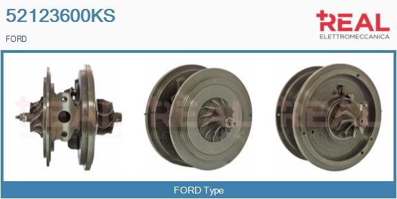 Groupe carter, turbocompresseur REAL 52123600KS
