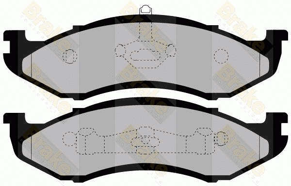 Kit de plaquettes de frein, frein à disque Brake ENGINEERING PA1445