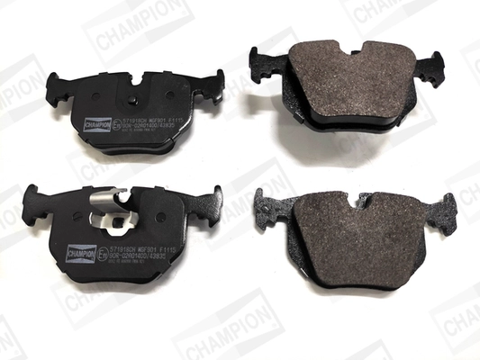 Kit de plaquettes de frein, frein à disque CHAMPION 571918CH