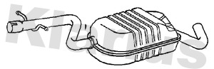 Silencieux arrière KLARIUS 231541