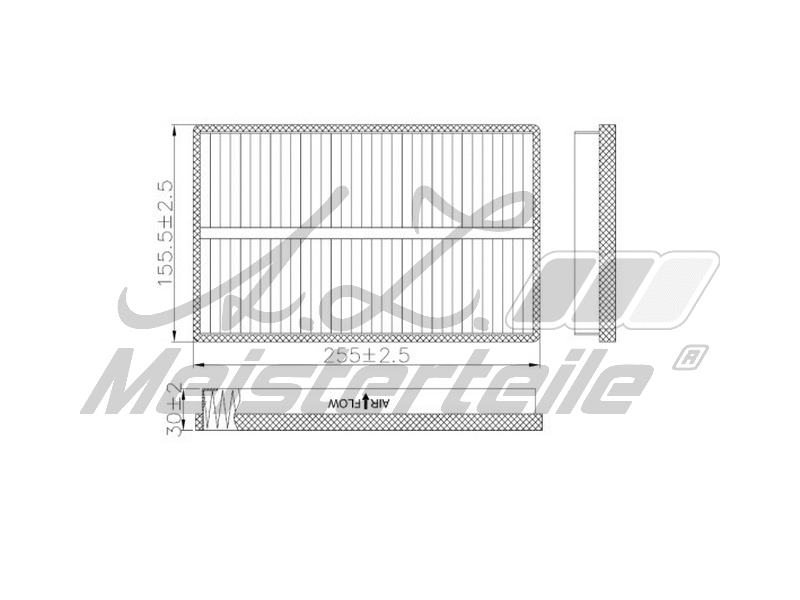Filtre, air de l'habitacle A.Z. Meisterteile AZMT-41-010-1602
