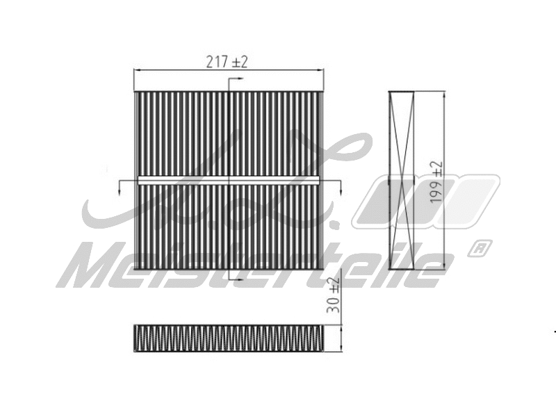Filtre, air de l'habitacle A.Z. Meisterteile AZMT-41-010-1570