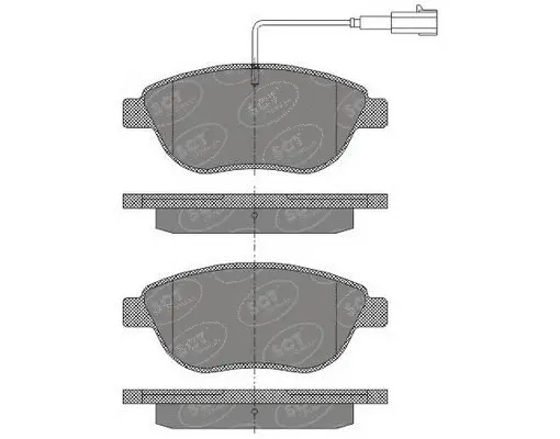 Kit de plaquettes de frein, frein à disque SCT - MANNOL SP 423 PR
