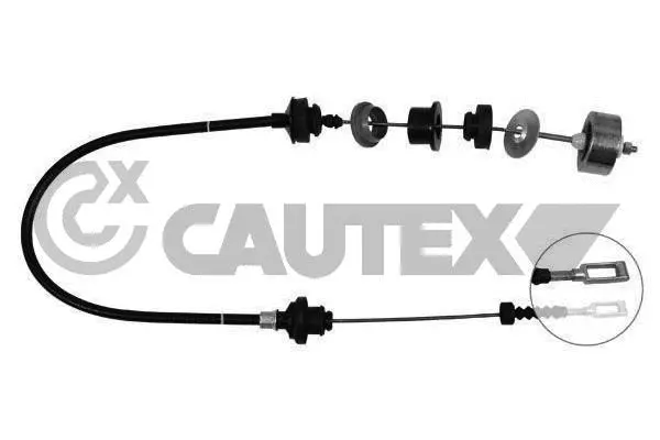 Tirette à câble, commande d'embrayage CAUTEX 010076