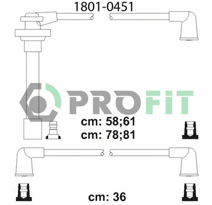 Kit de câbles d'allumage PROFIT 1801-0451