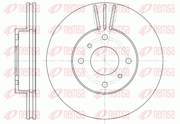 Disque de frein REMSA 6610.10