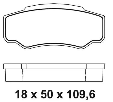 Kit de plaquettes de frein, frein à disque NAKATA NKF 1219P