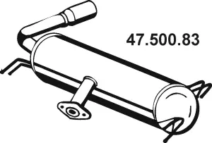 Silencieux arrière EBERSPÄCHER 47.500.83
