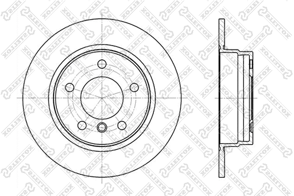 Disque de frein STELLOX 6020-1525-SX