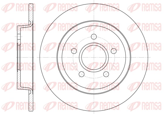 Disque de frein REMSA 6712.00