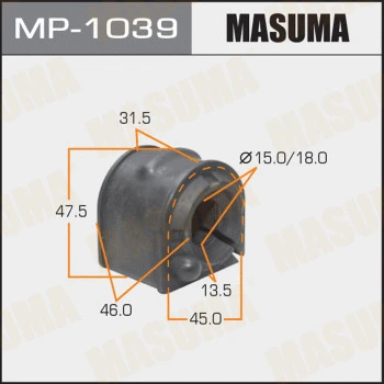 Coussinet de palier, stabilisateur MASUMA MP-1039