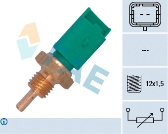 Capteur, température du compartiment moteur FAE 33705